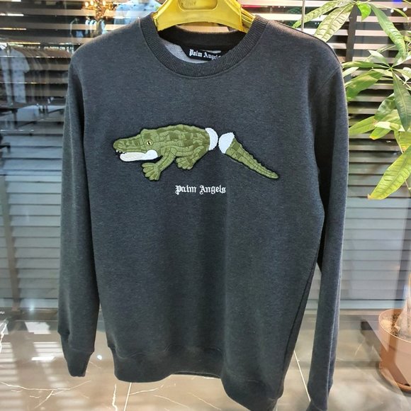 Palm Angels Cotton NWTCrocodile Printed Sweatshirt